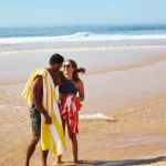 Serviette de plage Dock & Bay CABANA XL Yellow, vue détaillée 11 | One Horizon