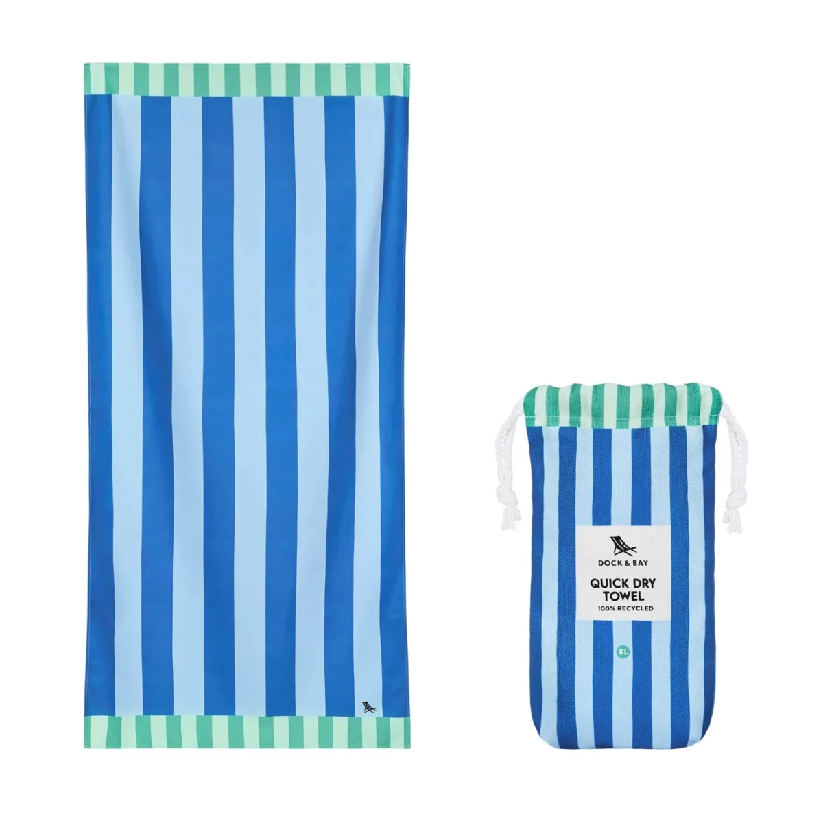 Dock & Bay DES XL Blue Sky Beach Towel, Detail View 2 | One Horizon
