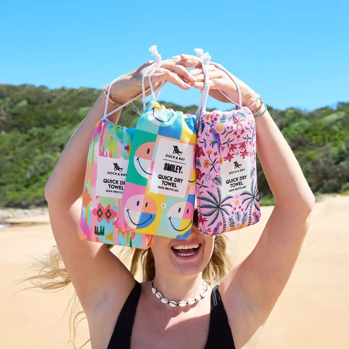 Dock & Bay DES XL Pink Paradise Beach Towel, Detail View 5 | One Horizon