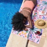 Dock & Bay DES XL Pink Paradise Beach Towel, Detail View 9 | One Horizon