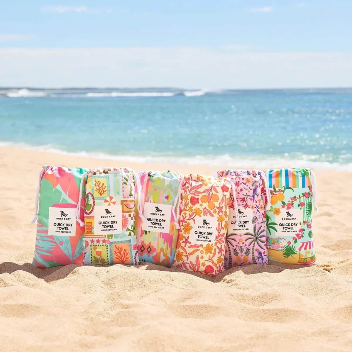 Dock & Bay DES XL Pink Paradise Beach Towel, Detail View 10 | One Horizon