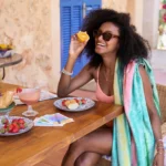 Dock & Bay DES XL Watermelon Sugar Beach Towel, Detail View 7 | One Horizon