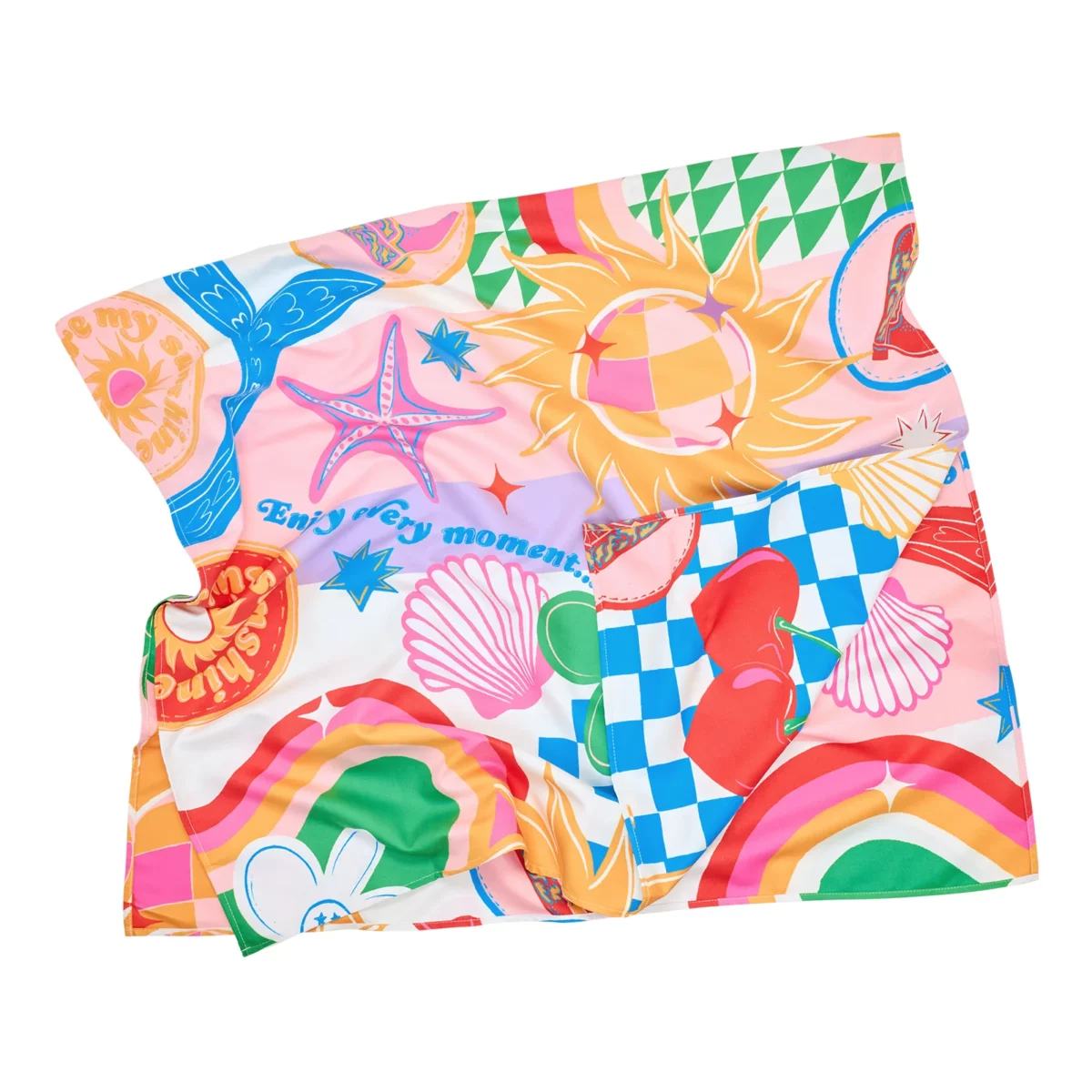 Serviette de plage Dock & Bay KIDS M Good Vibes Club, vue détaillée 5 | One Horizon