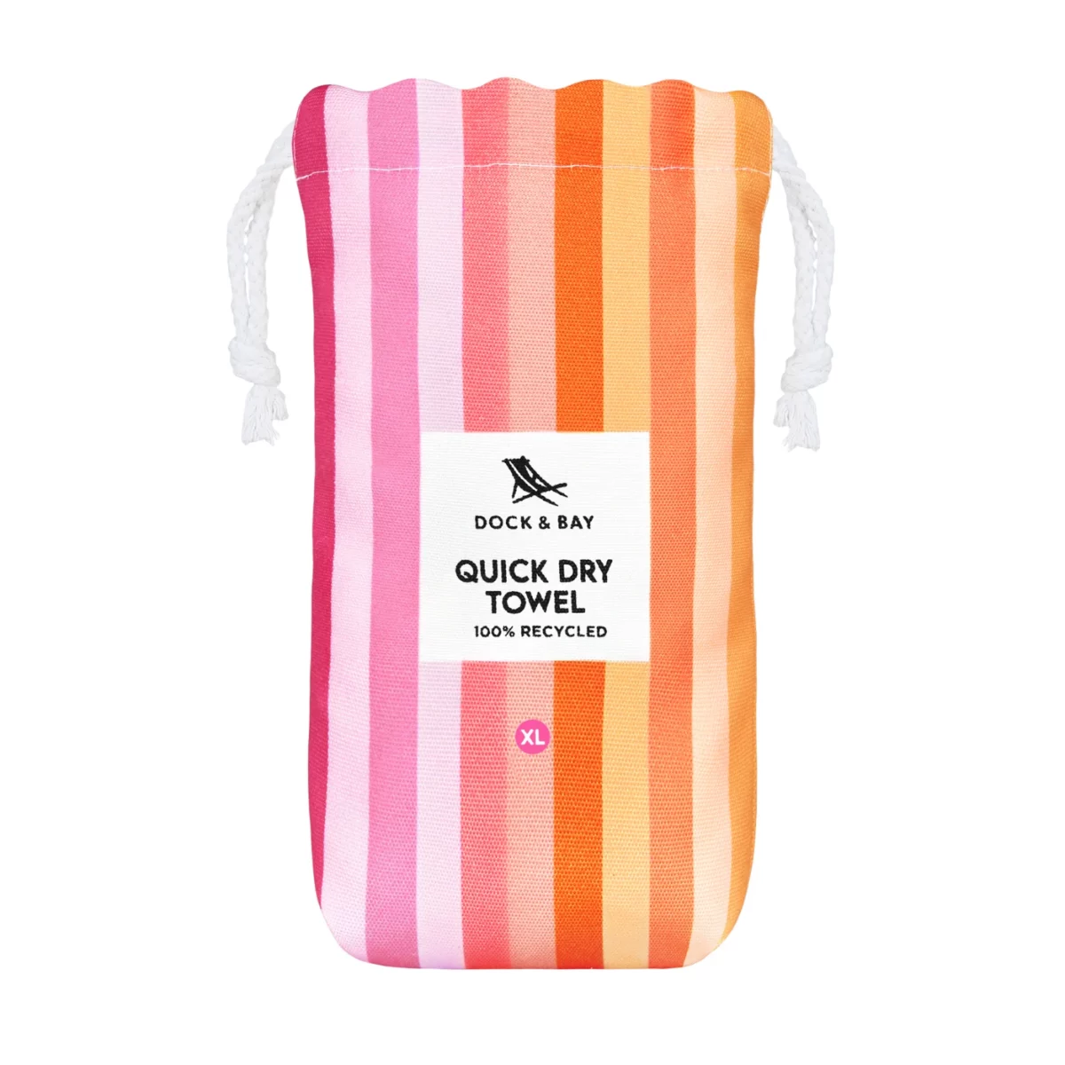 Serviette de plage Dock & Bay SUMMER XL Miami Sorbet, vue détaillée 3 | One Horizon