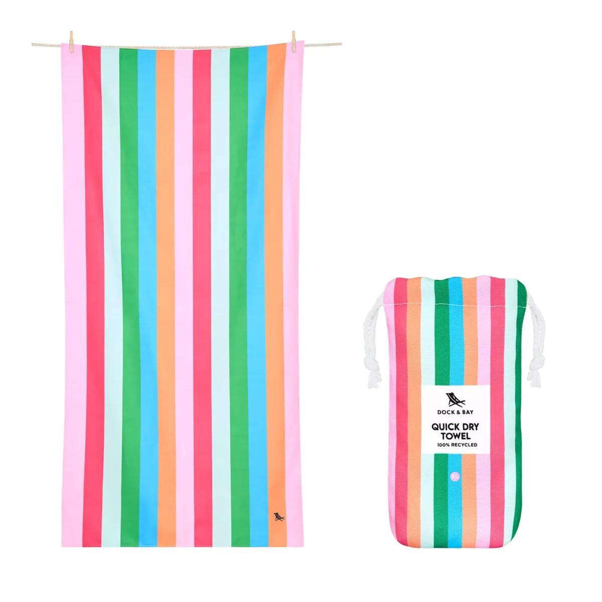 Serviette de plage Dock & Bay SUMMER XL Tutti Frutti | One Horizon