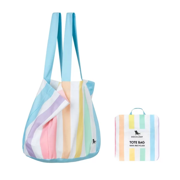 Travel Tote Bag Unicorn Waves
