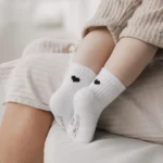 Baby socks heart black