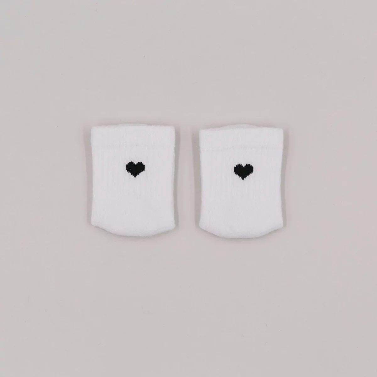 Baby socks heart black