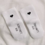 Baby socks heart black