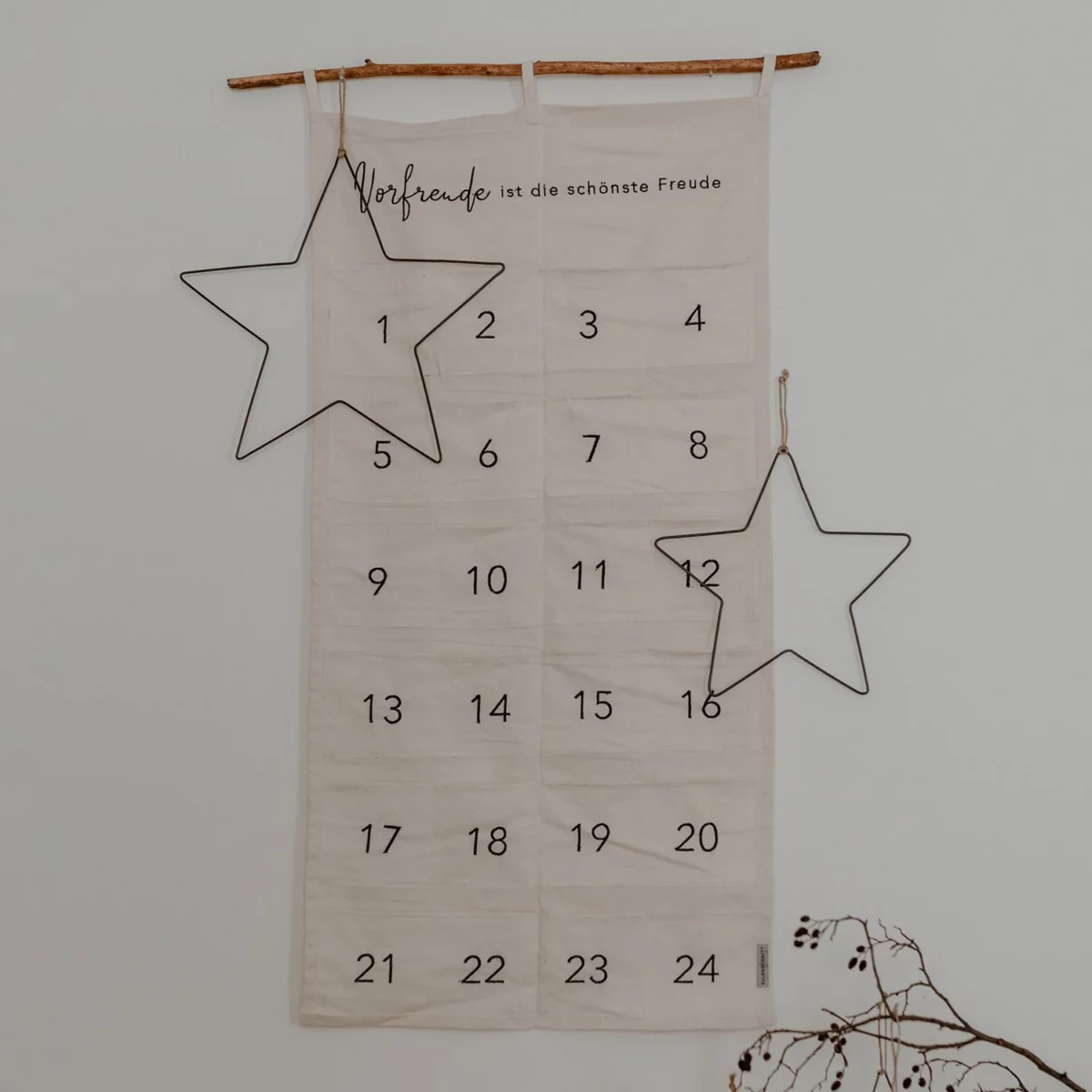 Couronne métallique étoile (set de 2)