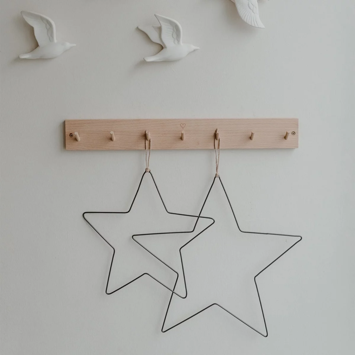 Couronne métallique étoile (set de 2)