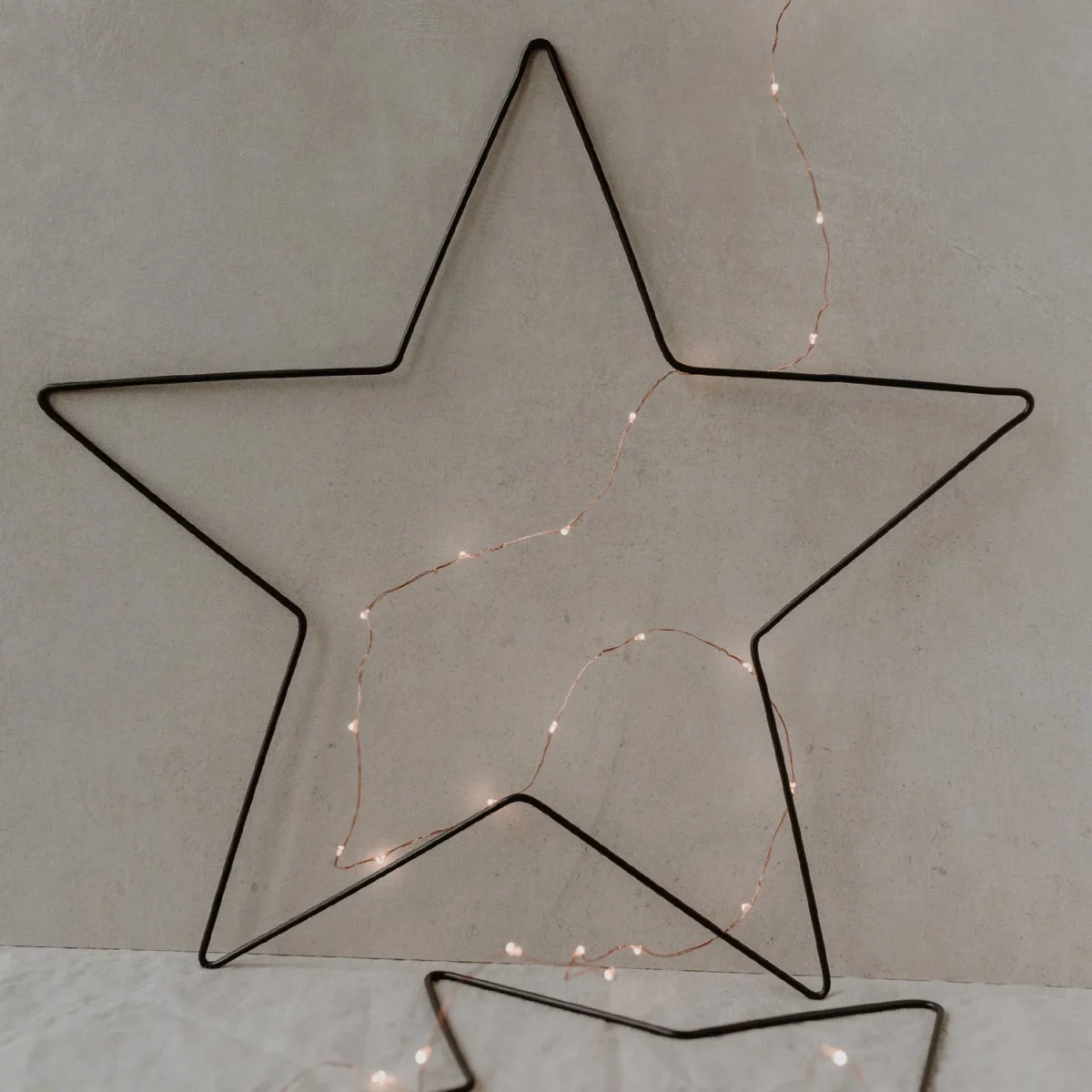 Couronne métallique étoile (set de 2)