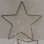 Couronne métallique étoile (set de 2)