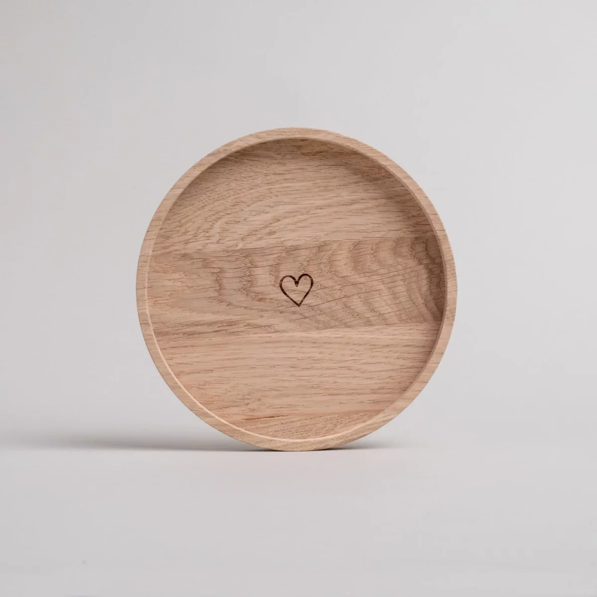 Mini plateau rond cœur