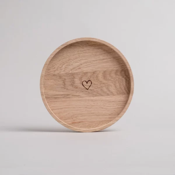 Mini tray round heart