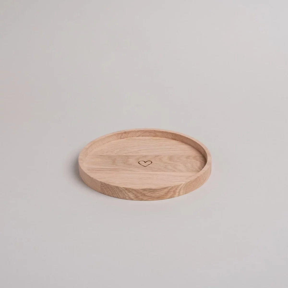 Mini plateau rond cœur