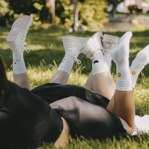 Eulenschnitt Socken Herz L (43-46), Detailansicht 2 | One Horizon