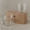 Verre à boire - set de 2 - Selflove noir