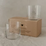Verre à boire - set de 2 - Selflove noir
