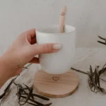 Dessous de verre en chêne cœur