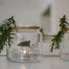 Eulenschnitt Vase aus Glas mittel Weihnachtsauto | One Horizon