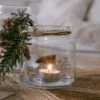 Eulenschnitt Vase aus Glas mittel Weihnachtsauto, Detailansicht 2 | One Horizon