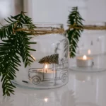 Eulenschnitt Medium Glass Vase with Christmas Car, Detail View 4 | One Horizon