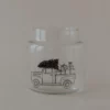 Eulenschnitt Vase aus Glas mittel Weihnachtsauto, Detailansicht 5 | One Horizon