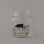 Eulenschnitt Medium Glass Vase with Christmas Car, Detail View 5 | One Horizon
