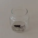 Eulenschnitt Medium Glass Vase with Christmas Car, Detail View 6 | One Horizon