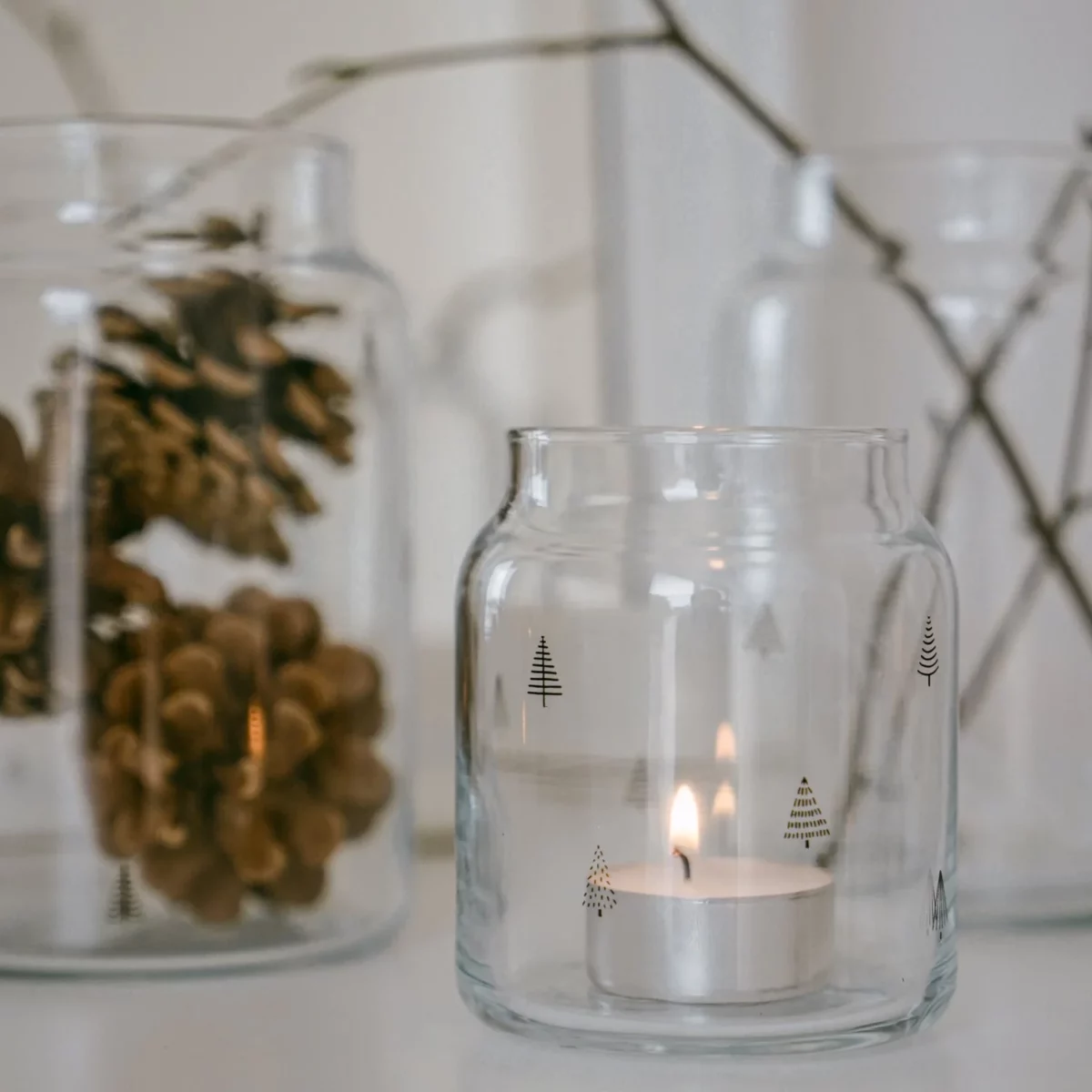 Glass Vase "Fir"