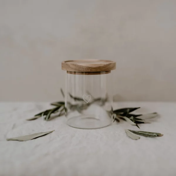 Storage jar heart 13 cm