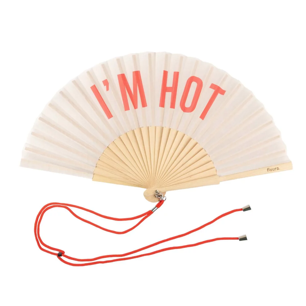 Éventail Fisura « I'm Hot » beige, vue détaillée 6 | One Horizon