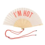 Éventail Fisura « I'm Hot » beige, vue détaillée 6 | One Horizon