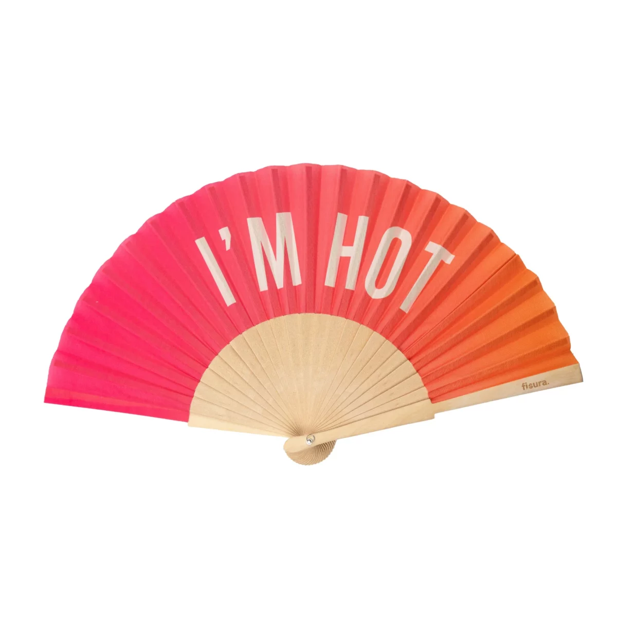 Éventail Fisura « I'm Hot » rose vif et orange dégradé, vue détaillée 5 | One Horizon