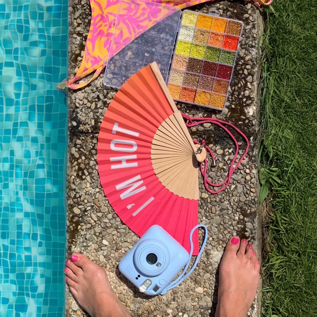 Éventail Fisura « I'm Hot Pink & Orange Gradient », vue détaillée 13 | One Horizon