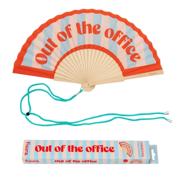 Handfächer Out of the Office