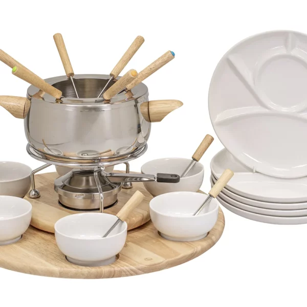 Claudia" meat fondue set