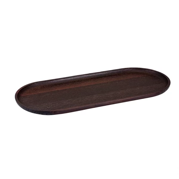 Assiette en bois ovale