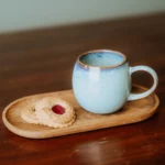 Assiette en bois Kadastar, ovale, petite, en chêne, vue détaillée 2 | One Horizon