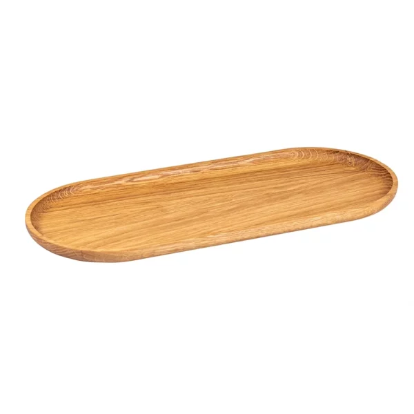Assiette en bois ovale