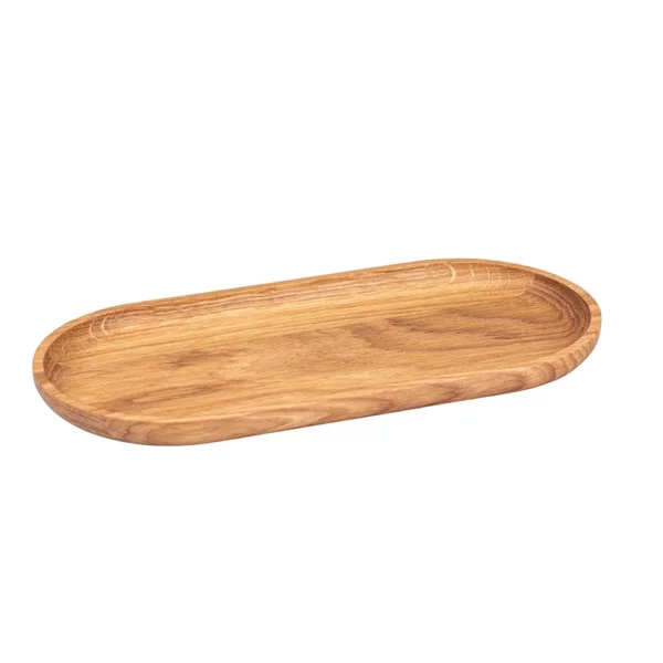 Assiette en bois ovale