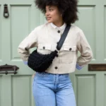 Children's Crossbody Bag, Black, Detail View 7 | One Horizon