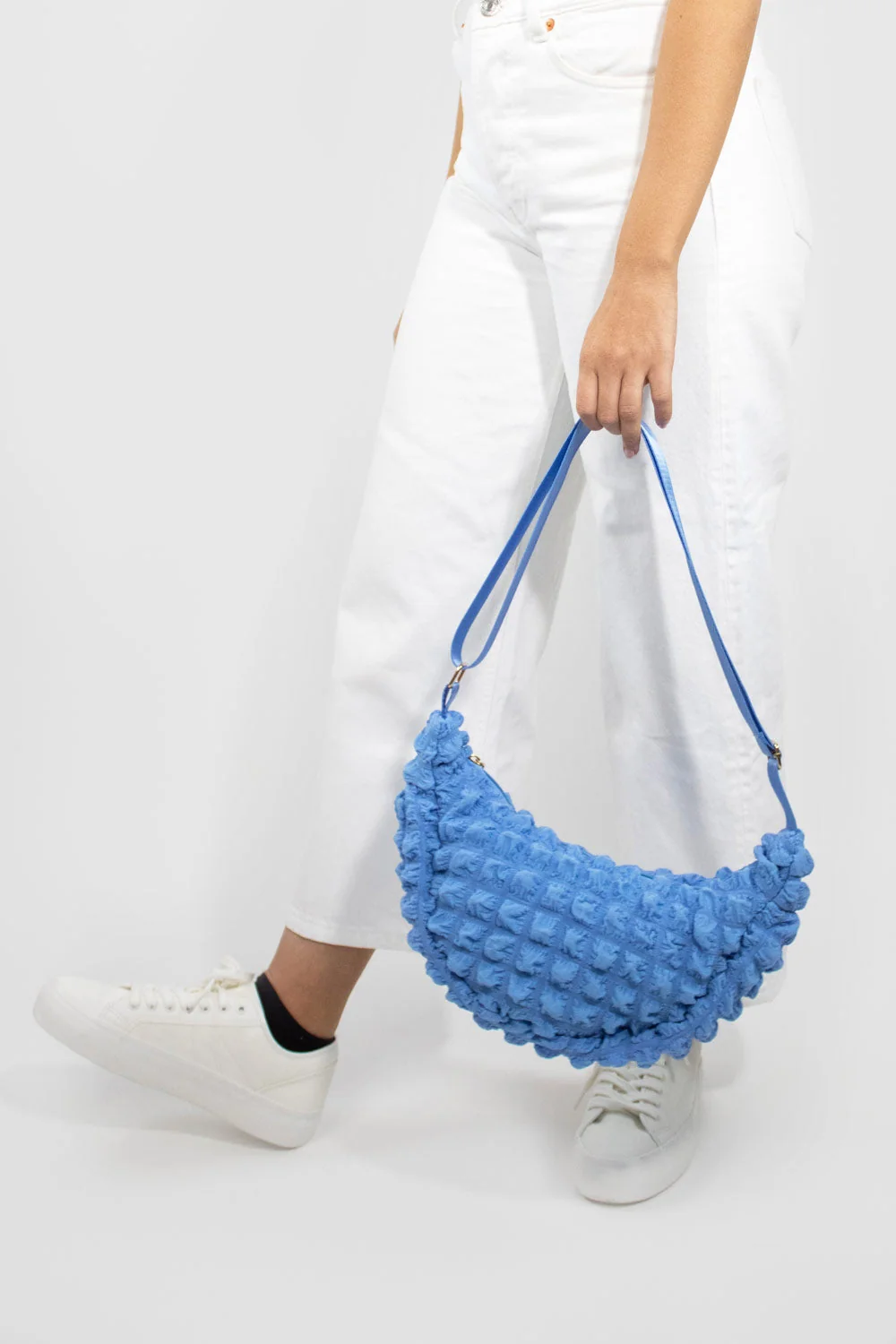 Children's Crossbody Bag, Blue, Detail View 8 | One Horizon