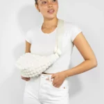 Children's Crossbody Bag, Cream, Detail View 4 | One Horizon