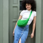 Children's Crossbody Bag, Green, Detail View 2 | One Horizon