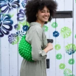 Children's Crossbody Bag, Green, Detail View 5 | One Horizon