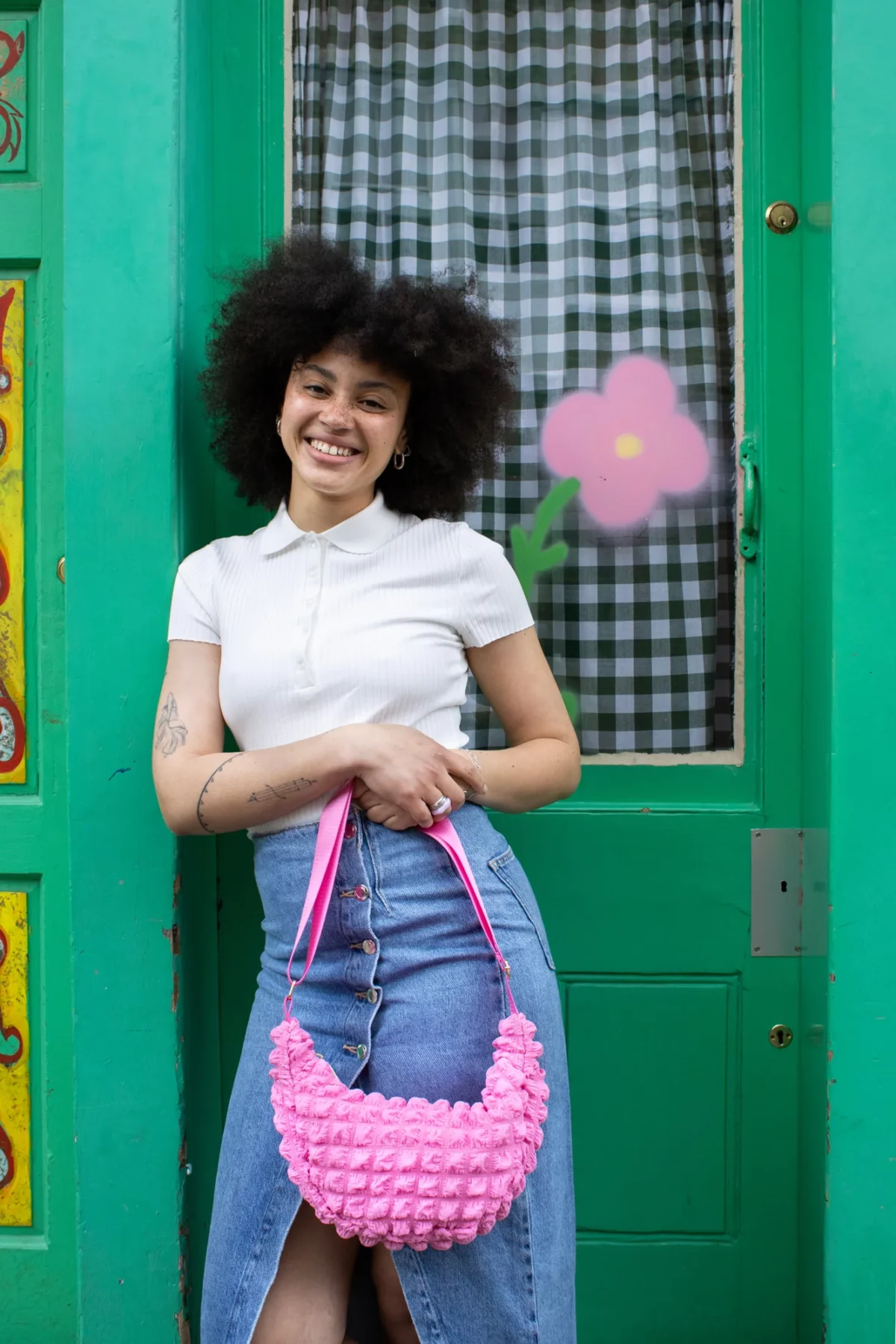 Kids' Crossbody Bag, Pink, Detail View 2 | One Horizon