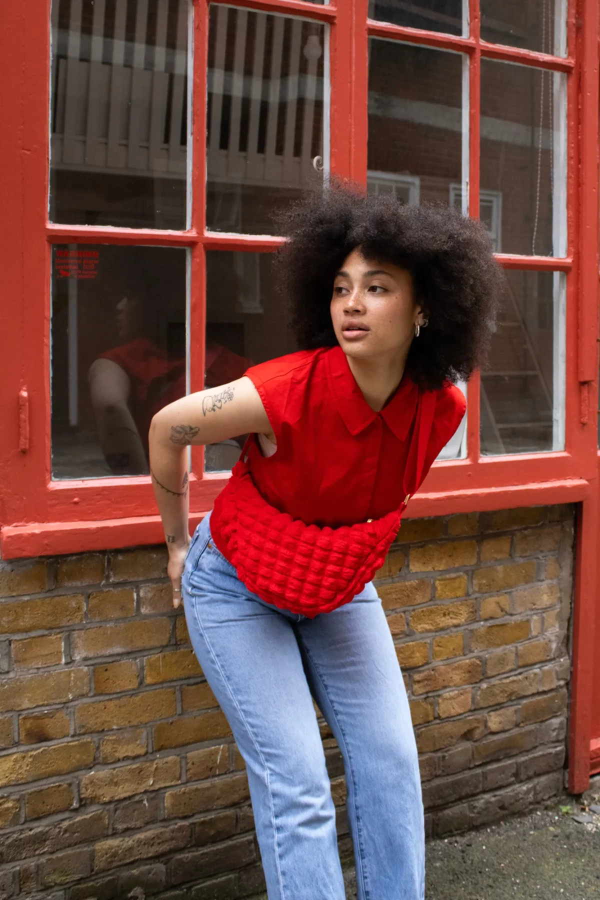 Kids' Crossbody Bag, Red, Detail View 2 | One Horizon