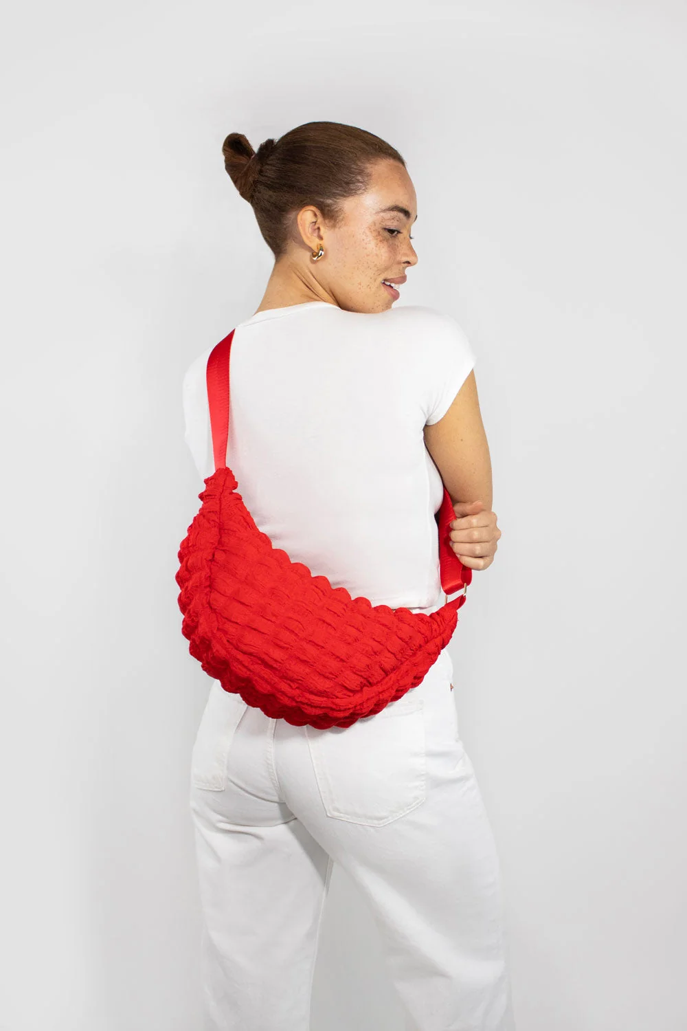 Children's Crossbody Bag, Red, Detail View 4 | One Horizon